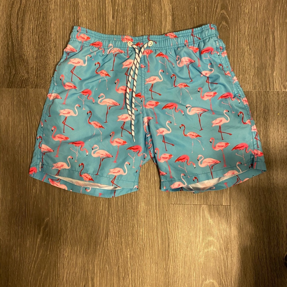 flamingo swim trunks/ shorts!